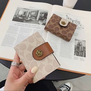 NWT Brown Tan Women's Fashion Wallet Card Holder